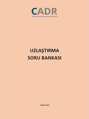 cover image of CADR Uzlaştırma Soru Bankası